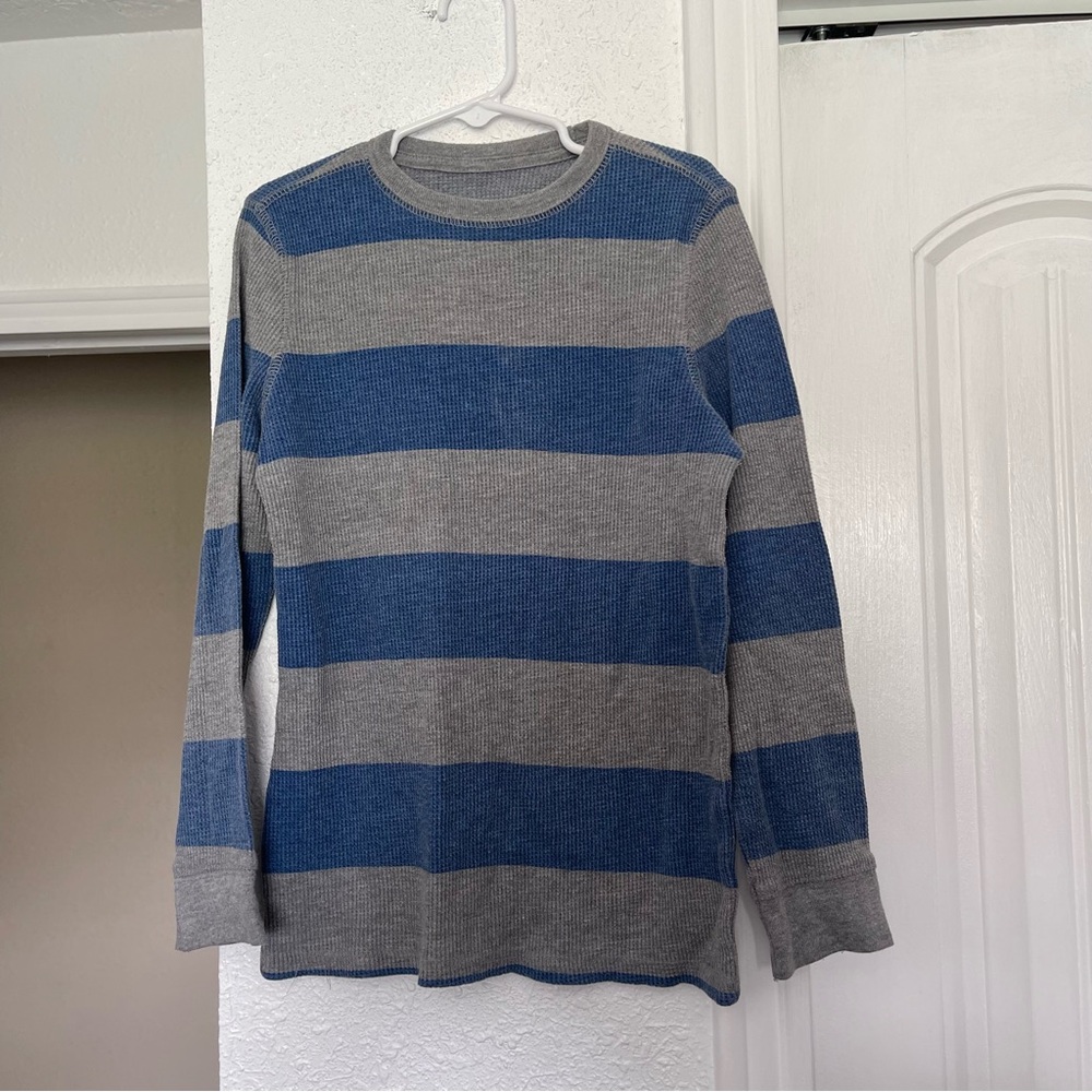 Urban Pipeline Ultimate Thermal Boys Size S Small Gray Navy Blue Striped